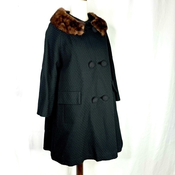 Vintage wool swing coat Joseph Horne Persian wool double breasted - Picture 11 of 11